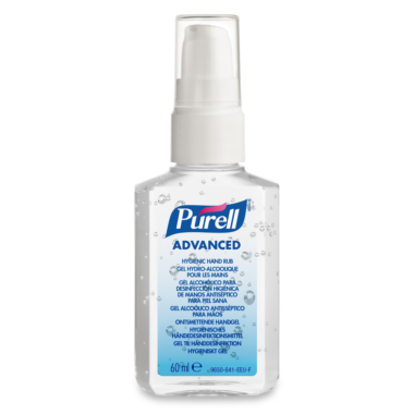 PURELL® Advanced Hygienic Hand Rub, 60mL Portable Pump Bottle